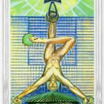 Hanged Man card from the Thoth deck
