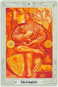 Thoth Emperor Tarot card