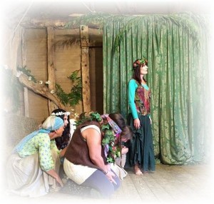 Semele as Titania with faeries