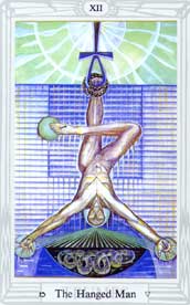 Thoth Hanged Man Tarot Card